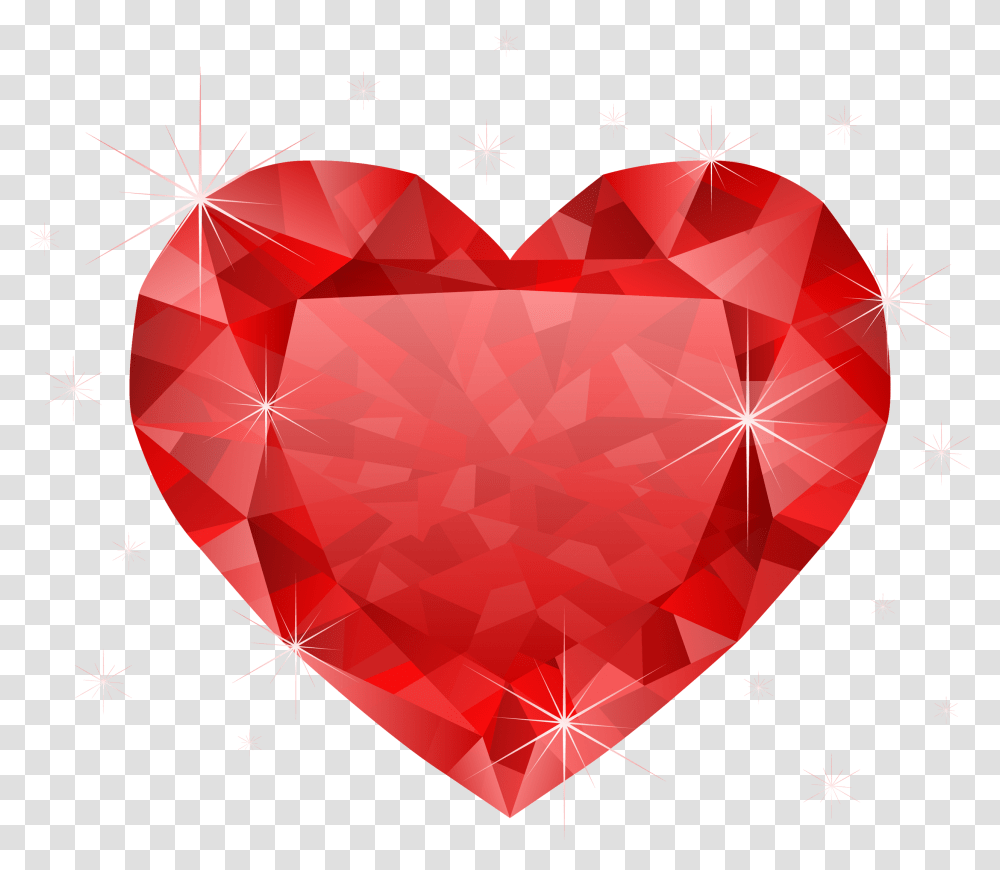 Diamond Red Heart, Rug, Hand, Gift Transparent Png