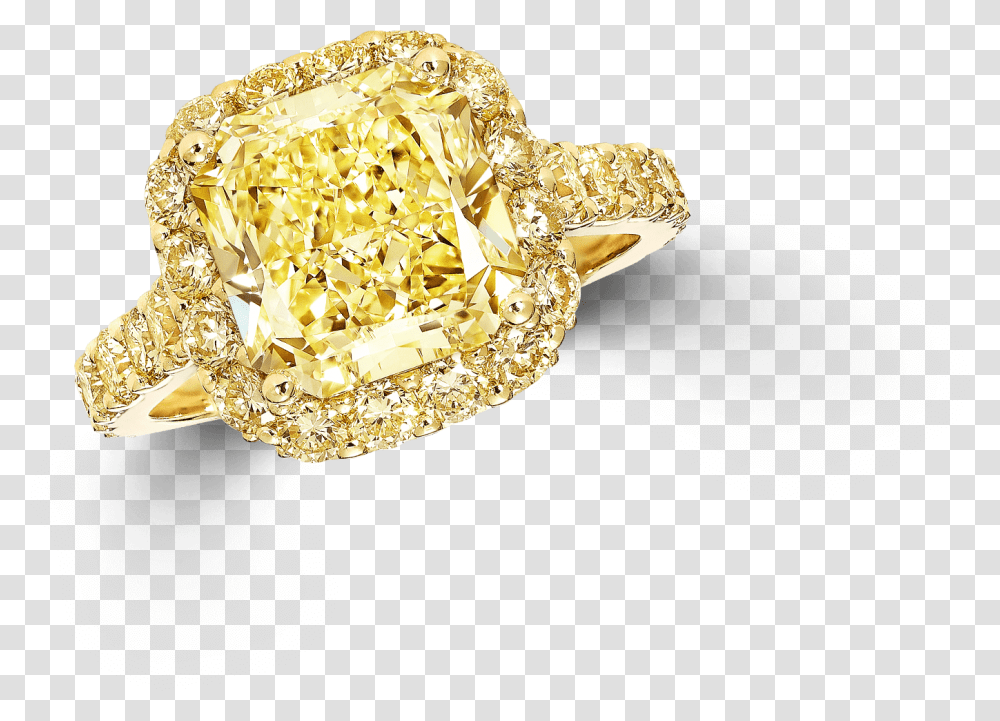 Diamond Ring Icon Radiant Cut Graff Yellow Diamond Ring, Gemstone, Jewelry, Accessories, Accessory Transparent Png