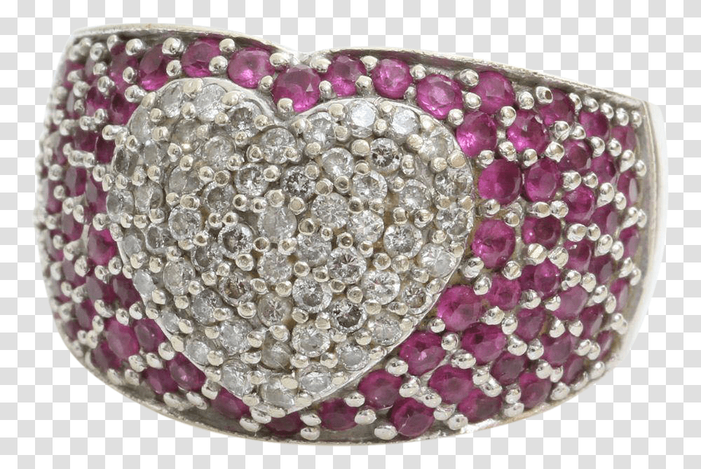 Diamond Ruby Heart Ring Bracelet, Accessories, Accessory, Jewelry, Gemstone Transparent Png