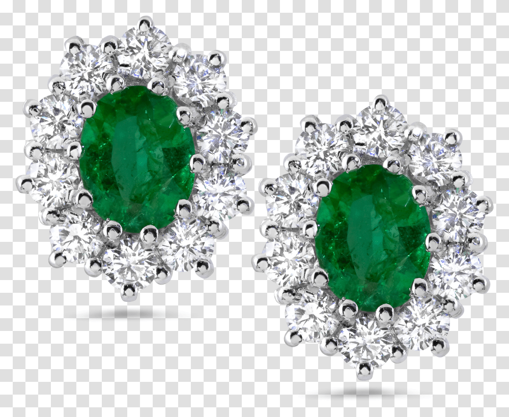 Diamond Ruby Or Sapphire Emerald Earrings Emerald Earring With Diamonds Transparent Png