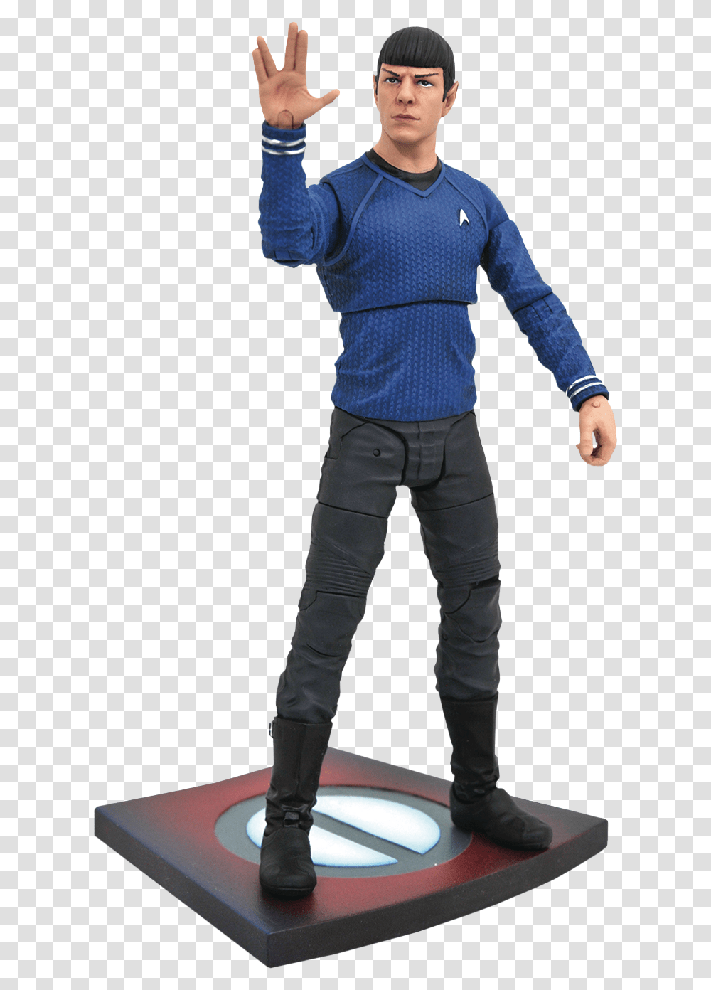 Diamond Select Star Trek Figures Star Trek Spock Figure, Sleeve, Person, Pants Transparent Png