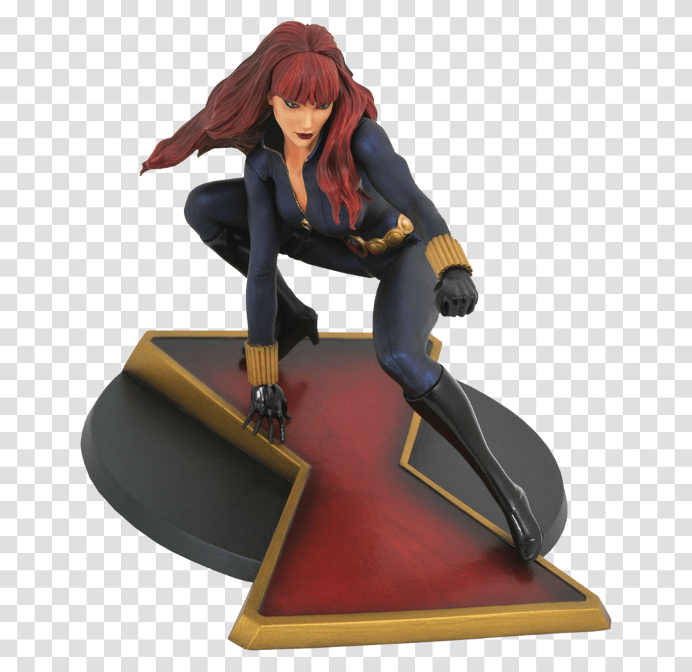 Diamond Select Toys Marvel Gallery Black Widow, Person, Human, Apparel Transparent Png