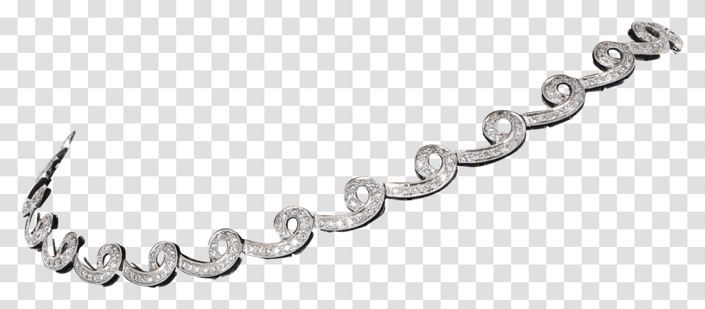Diamond Swirl Choker Necklace Vintage 18 Karat Chain, Accessories, Accessory, Jewelry, Gemstone Transparent Png