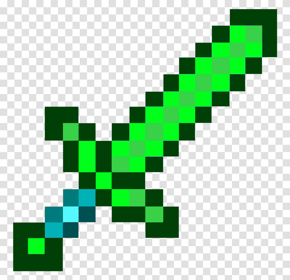 Diamond Sword Minecraft Diamond Sword, Green, Clock Transparent Png