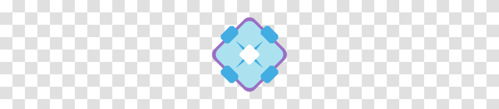 Diamond With A Dot Emoji On Emojione, Rubber Eraser, Rubix Cube Transparent Png