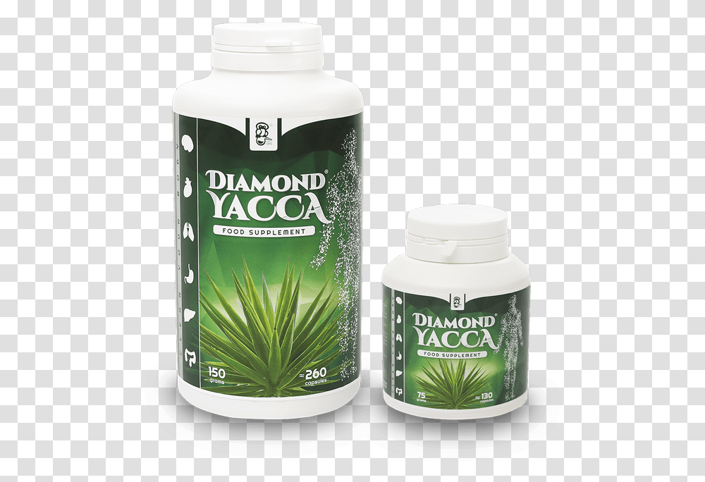 Diamond Yacca Food Supplement Diamond Yacca, Cosmetics, Bottle, Shaker, Plant Transparent Png