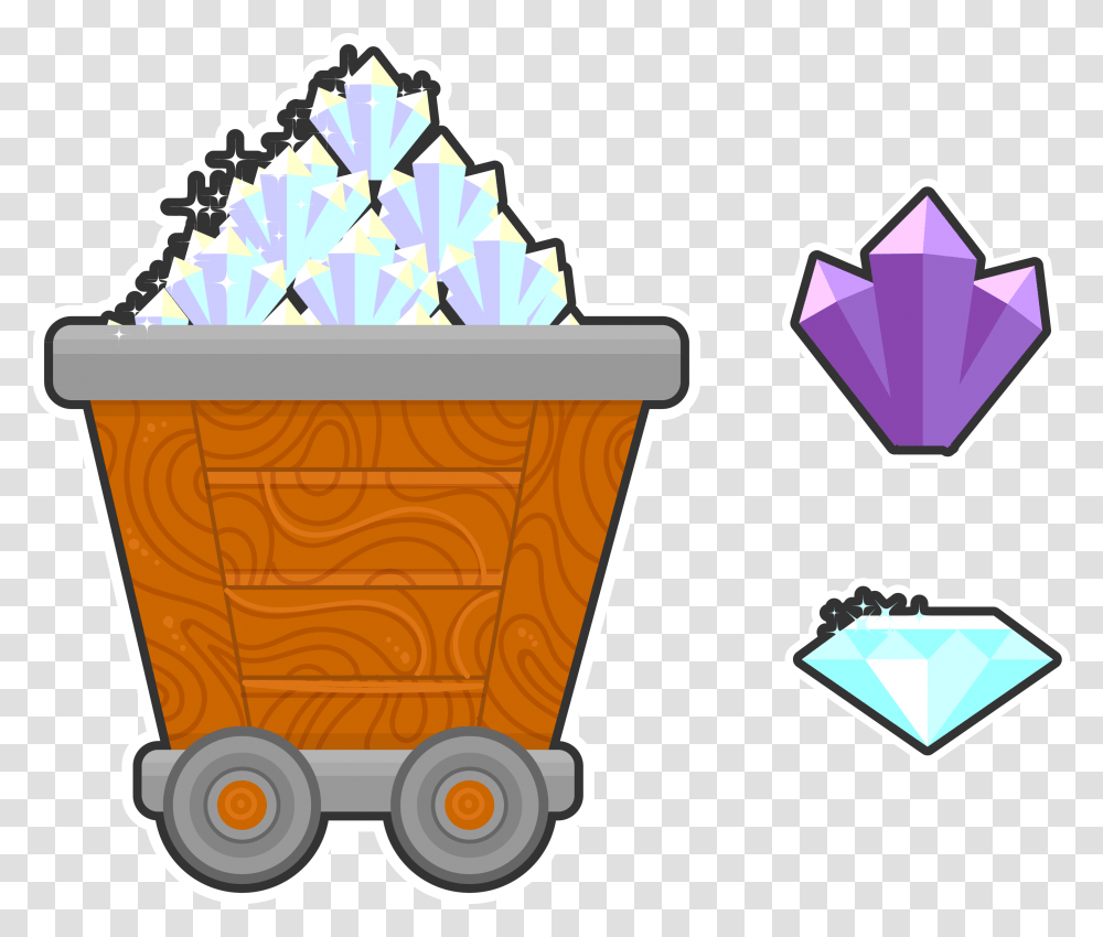 Diamonds Clipart Mines Clip Art, Cream, Dessert, Food, Lawn Mower Transparent Png