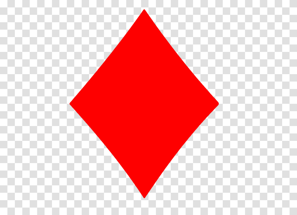 Diamonds Red Flag, Triangle, Sign Transparent Png