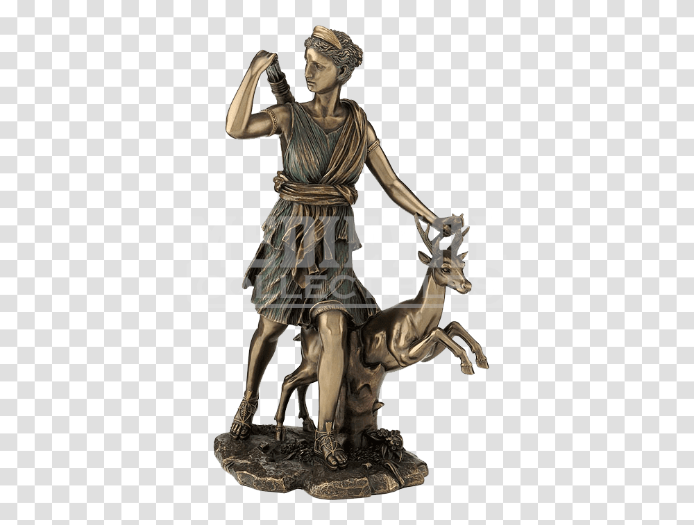 Diana Of Versailles Statue, Sculpture, Person, Human Transparent Png