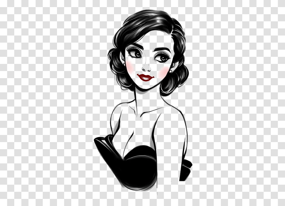 Diana Prince Drawing Woman Sketch Short Hair Girl Sketch, Person, Performer Transparent Png