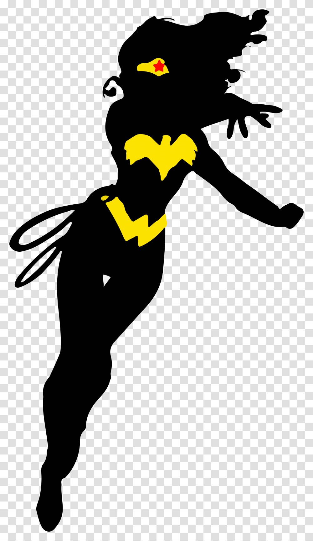 Diana Prince Themyscira Art Superhero Female Silhouette Wonder Woman Vector, Person, Human, Stencil, Animal Transparent Png