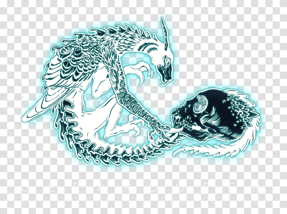 Diaphonised Moray Eel Gerard Geer Skeleton Cat Mythical Creature, Nature, Outdoors, Dragon, Sea Transparent Png