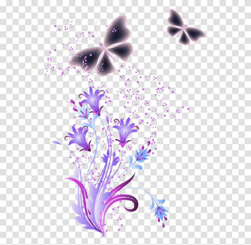 Diapositivas De Mariposa Download Flower Butterfly Background, Floral Design, Pattern Transparent Png