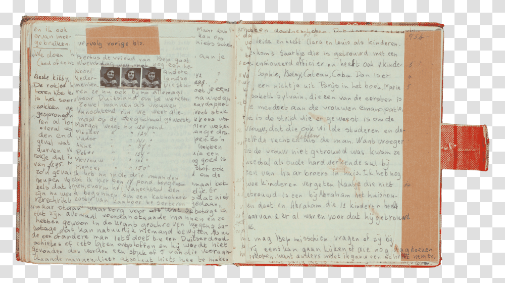 Diario Di Anna Frank Originale, Book, Diary, Page Transparent Png