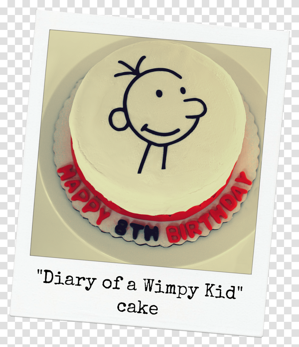 Diary Of A Wimpy Kid Cake, Dessert, Food, Birthday Cake Transparent Png
