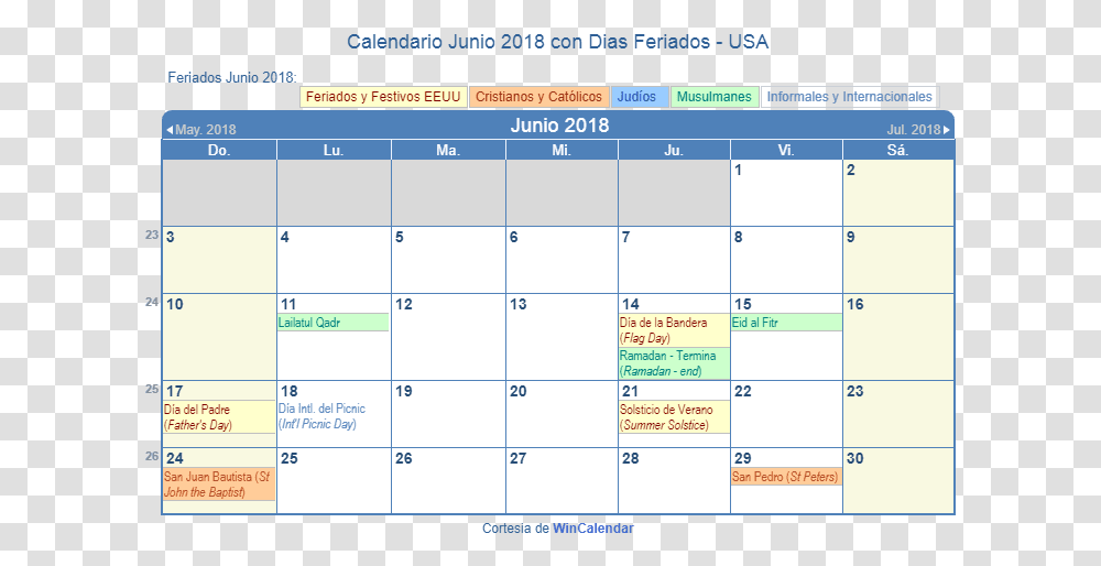 Dias Feriados En Usa 2018 Download Holidays Are In June, Calendar, Monitor, Screen Transparent Png