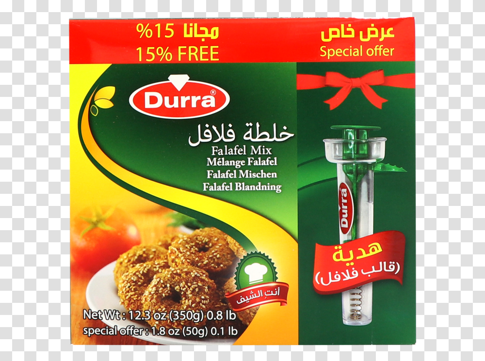 Diba Foods Gmbh Durra Falafel, Fried Chicken, Nuggets, Advertisement, Poster Transparent Png