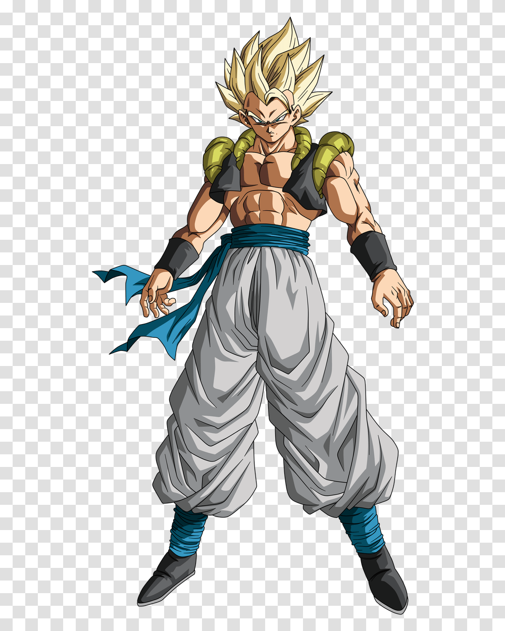 Dibujo De Gogeta Sper Sayayn, Person, Human, Comics, Book Transparent Png