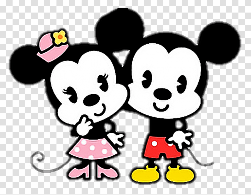 Dibujo De Mickey Mouse Kawaii Download Mickey Y Minnie Love, Giant Panda, Wildlife, Mammal, Animal Transparent Png
