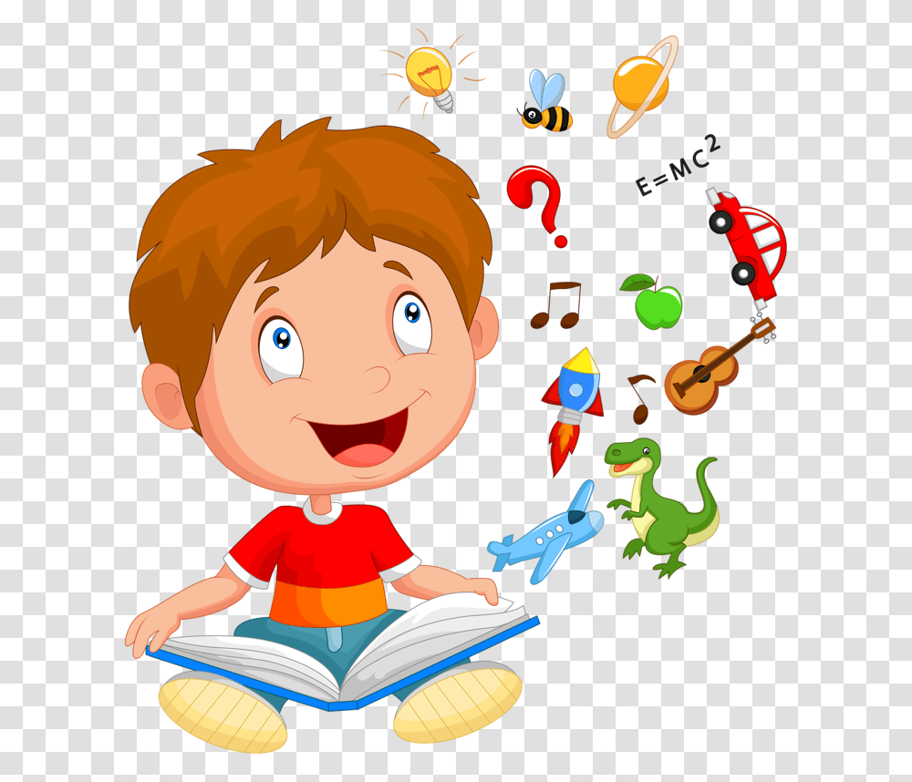 Dibujo Kids Reading Books, Person, Human, Bird, Animal Transparent Png