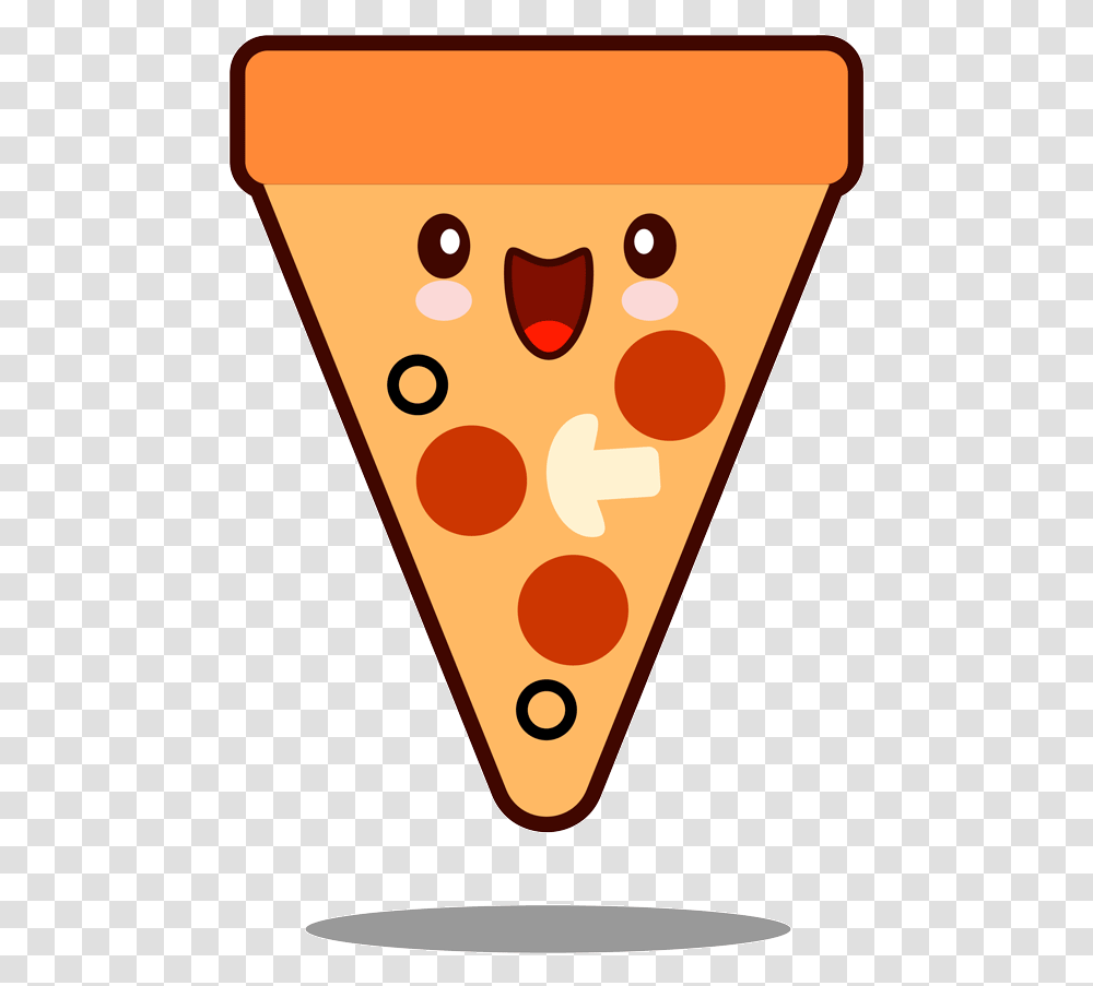 Dibujo Pizza Kawaii Drawn Kawaii Pizza, Mobile Phone, Triangle Transparent Png