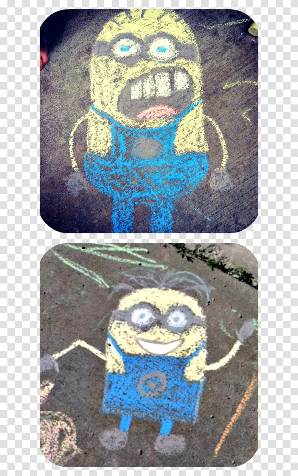 Dibujos Con Tiza Minions, Collage, Poster, Advertisement Transparent Png