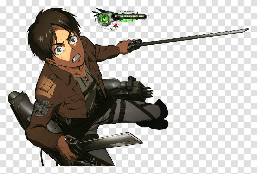 Dibujos De Attack On Titan, Person, Human, Weapon, Weaponry Transparent Png