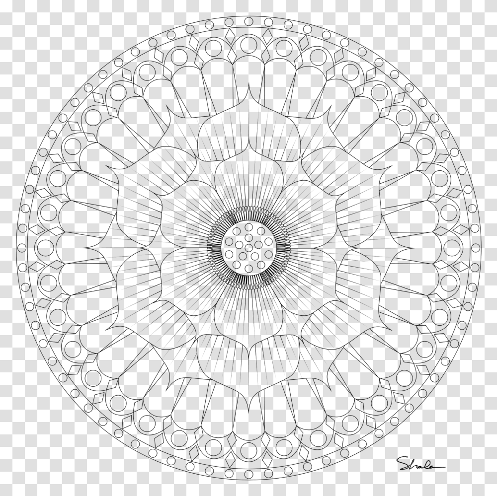 Dibujos De Mandalas De Flores Para Pintar E Imprimir Mandala Vorlagen Mandala Einfach Blumen, Gray, World Of Warcraft Transparent Png