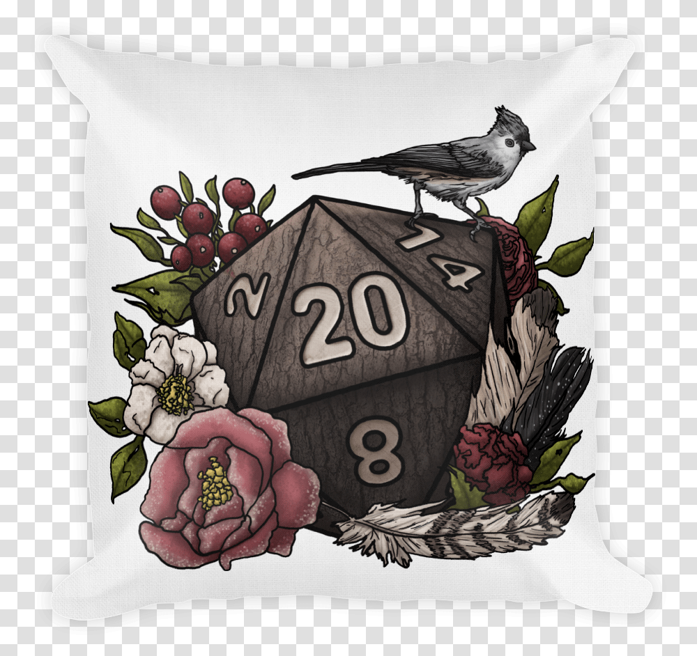 Dice Art D20 Art, Pillow, Cushion, Bird, Animal Transparent Png