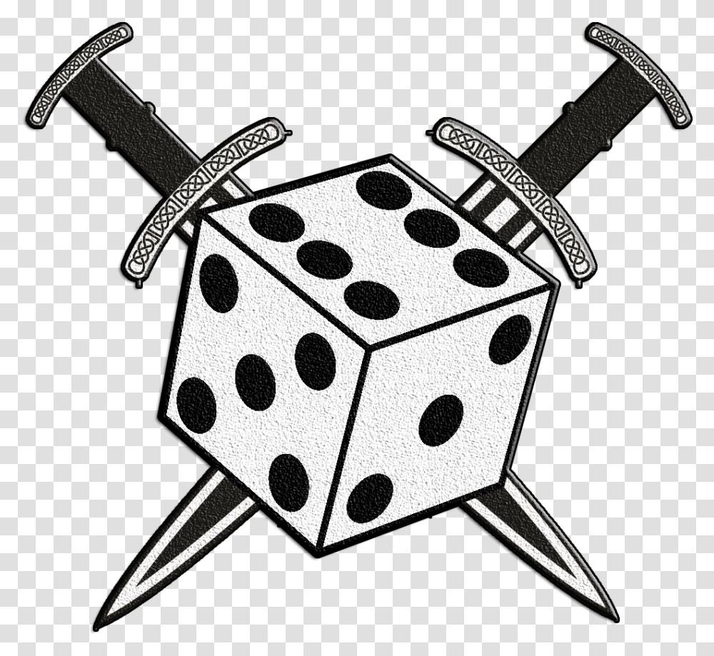 Dice Black And White, Game, Shower Faucet Transparent Png