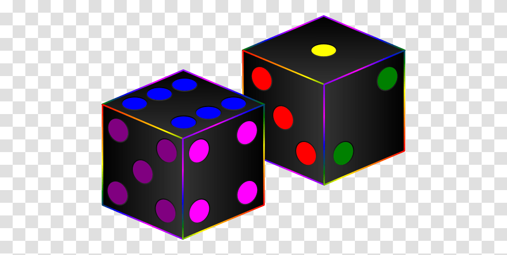 Dice Clipart Colourful, Game Transparent Png