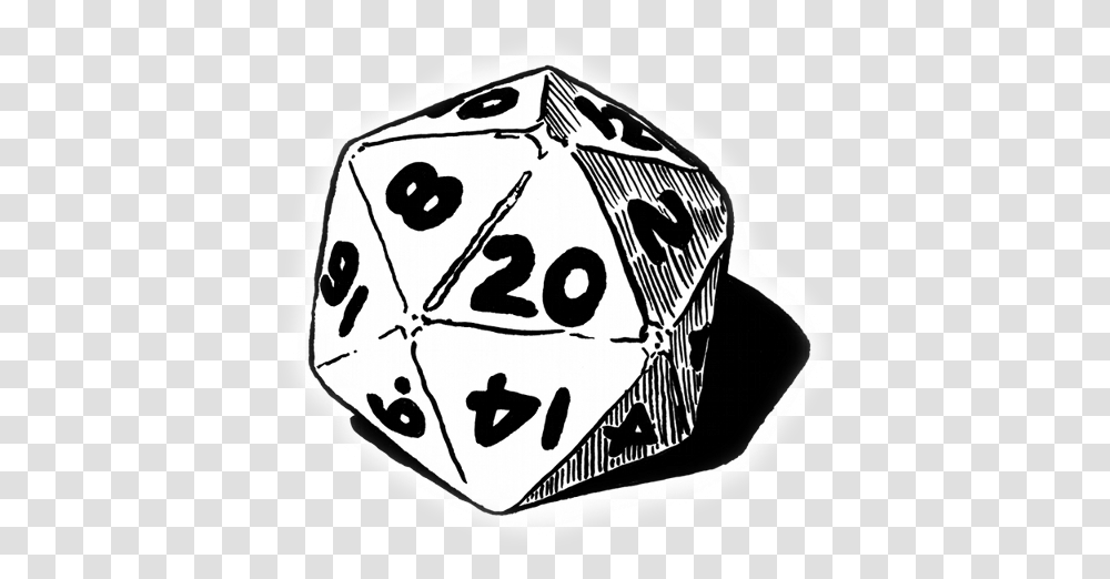 Dice D20 Dungeons System Dragons Black D20 Dice Icon, Game, Soccer Ball, Football, Team Sport Transparent Png