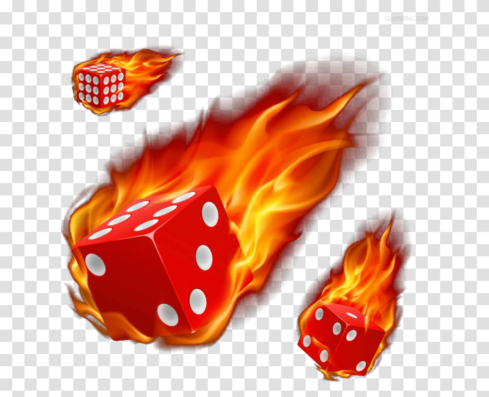 Dice Download Image With Background Dice Fire, Game, Bonfire, Flame Transparent Png