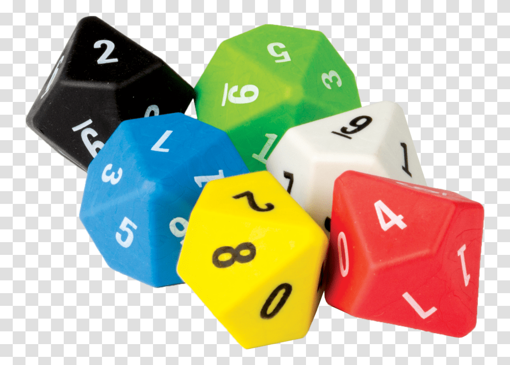 Dice Game Ten Sided Dice, Toy Transparent Png