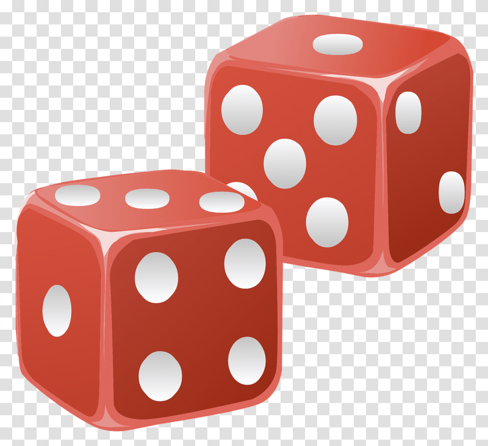 Dice Red Cubes Die Shapes Two Objects Games Red Dice Clipart Background Transparent Png