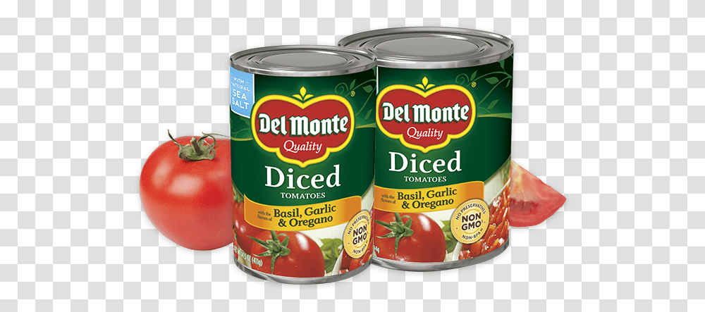 Diced Tomatoes With Basil Garlic Amp Oregano Diced Tomatoes With Garlic And Olive Oil, Canned Goods, Aluminium, Food, Tin Transparent Png