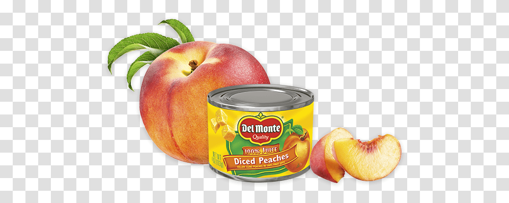 Diced Yellow Cling Peaches In 100 Juice Del Monte 100 Calories Sliced Peaches, Plant, Fruit, Food, Produce Transparent Png