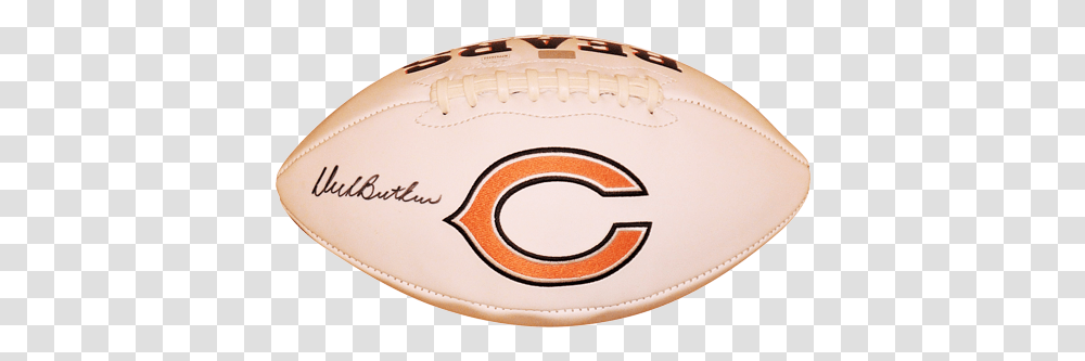 Dick Butkus Autographed Chicago Bears Logo Football Jsa Touch Football, Sport, Sports Transparent Png