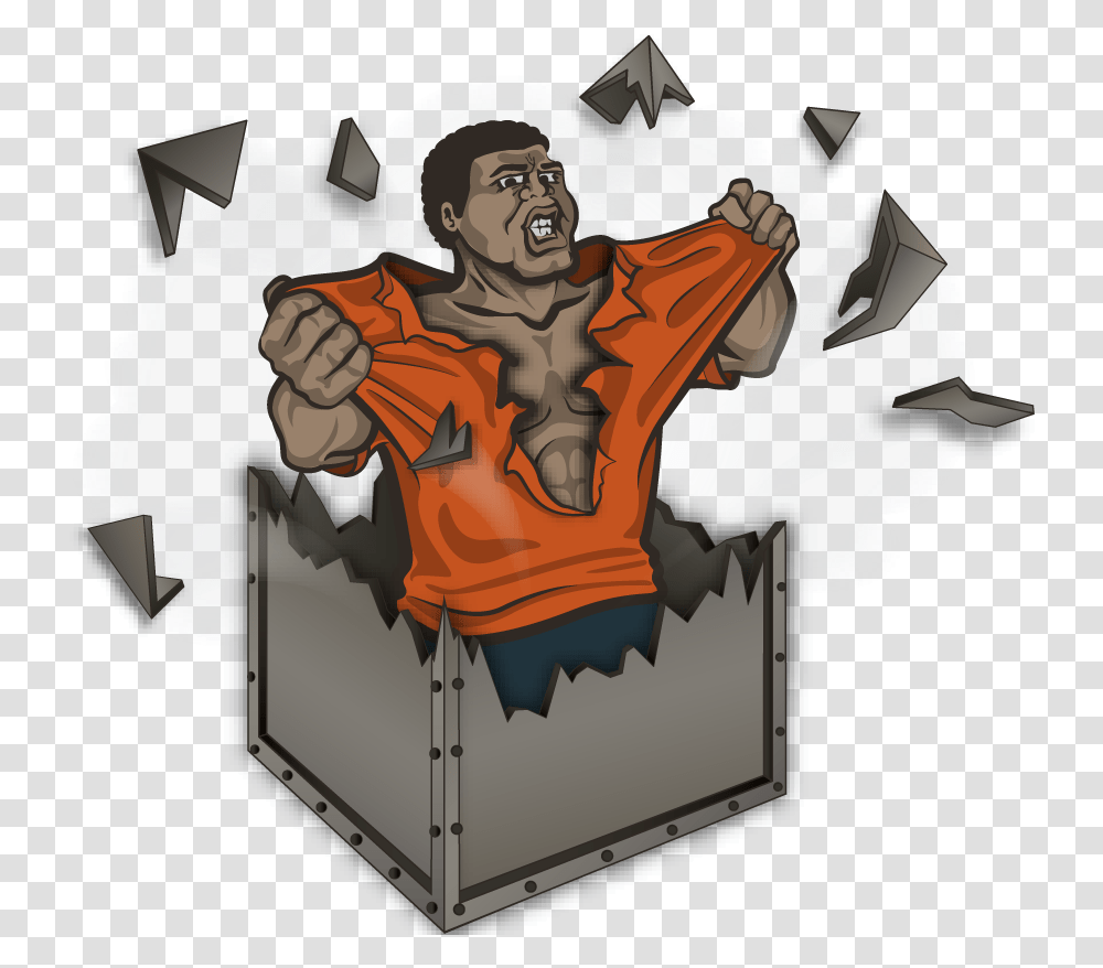 Dick In A Box Guy Stuck In A Box, Person, Face Transparent Png