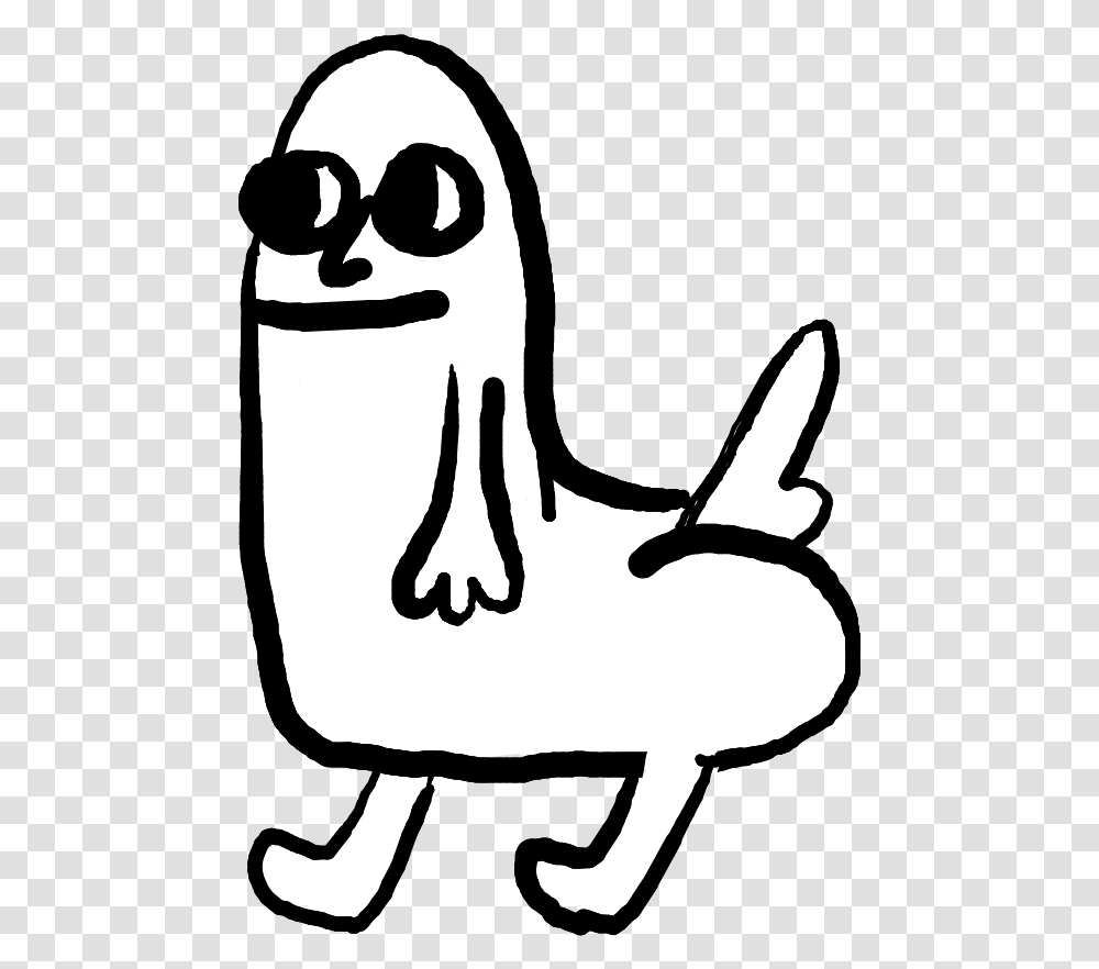 Dickbutt Line Art, Stencil, Text, Person, Human Transparent Png