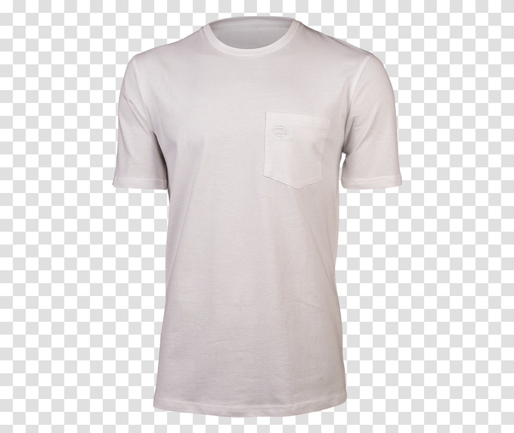 Dickies Basic Pocket T Shirt Plain White Polo Shirt Lady, Apparel, T-Shirt, Sleeve Transparent Png