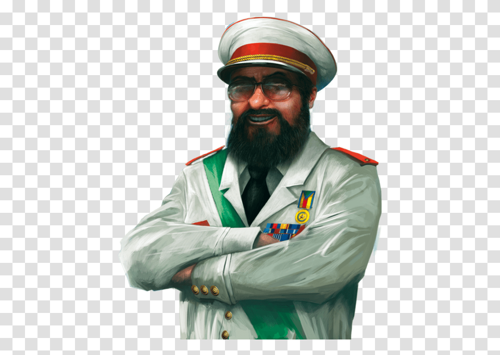 Dictator Tropico 3 Absolute Power, Face, Person, Officer, Military Uniform Transparent Png