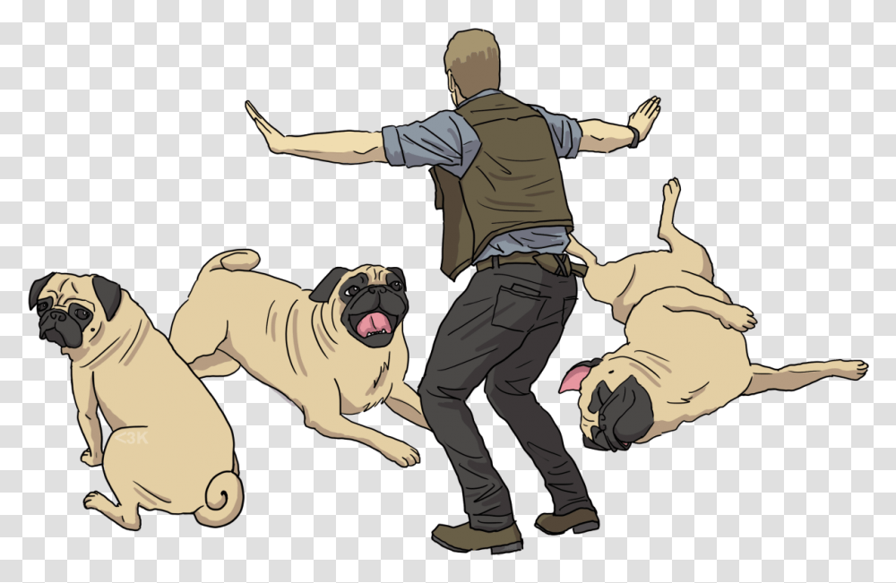 Did You Know That Chris Pratt Owns Several Pugs Pug Jurassic Park, Person, Human, Mammal, Animal Transparent Png