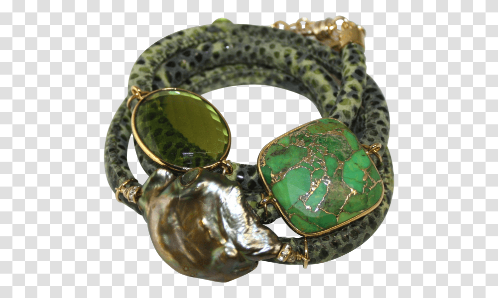 Didaj Olive Green Snake Italian Wrap Leather Bracelet Bracelet, Reptile, Animal, Accessories, Accessory Transparent Png
