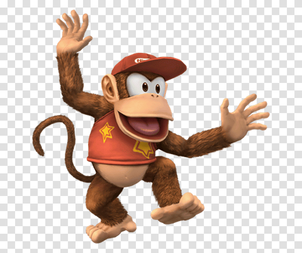 Diddy Kong, Figurine, Plush, Toy Transparent Png