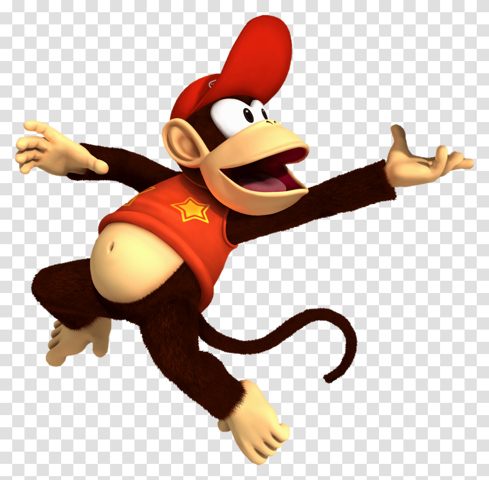 Diddy Kong Mario Hd, Toy, Bird, Animal, Elf Transparent Png