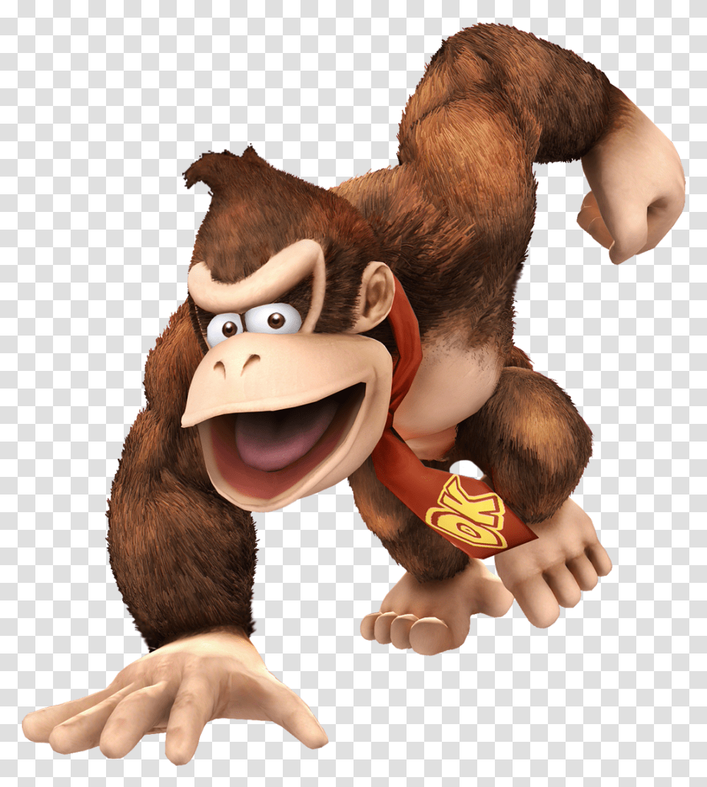 Diddy Kong, Plush, Toy, Animal, Figurine Transparent Png