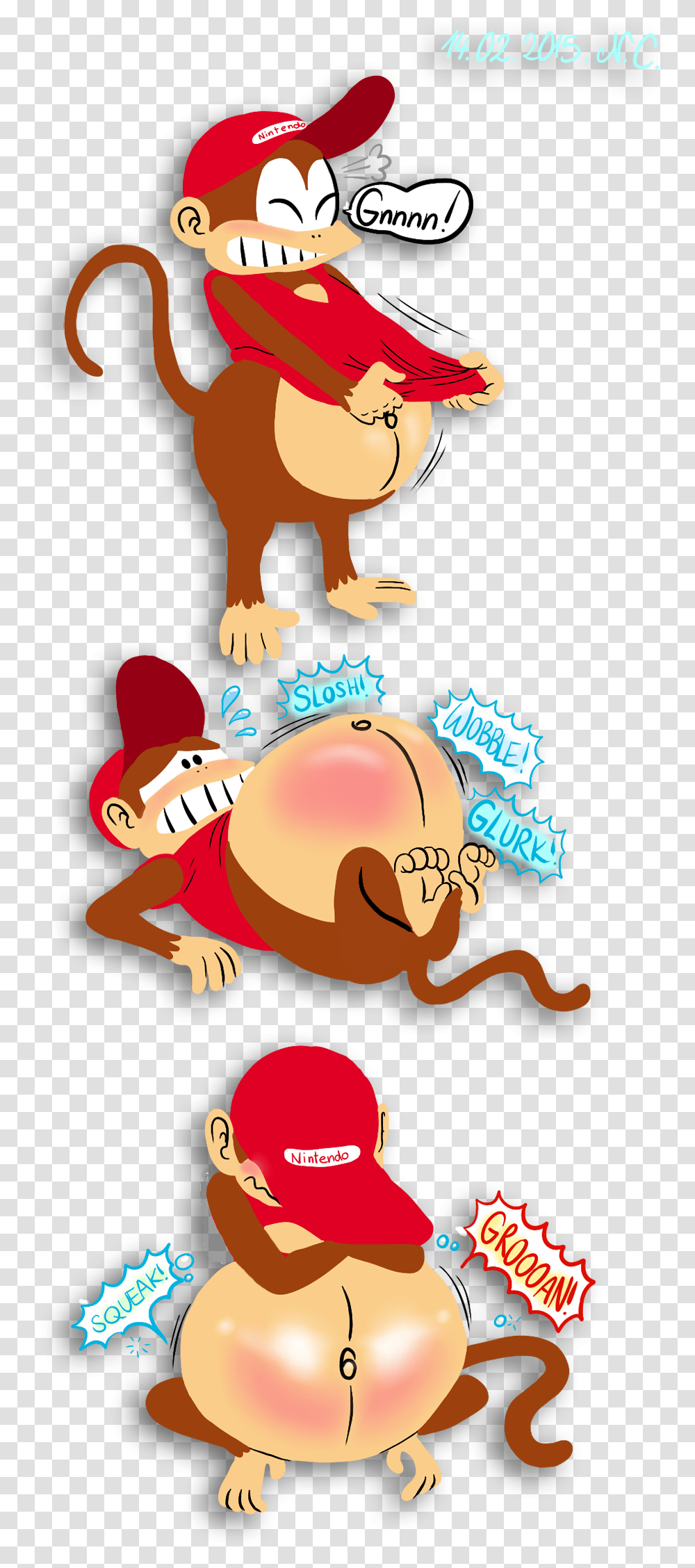 Diddy Kong X Dixie Kong, Animal, Wildlife, Mammal, Person Transparent Png