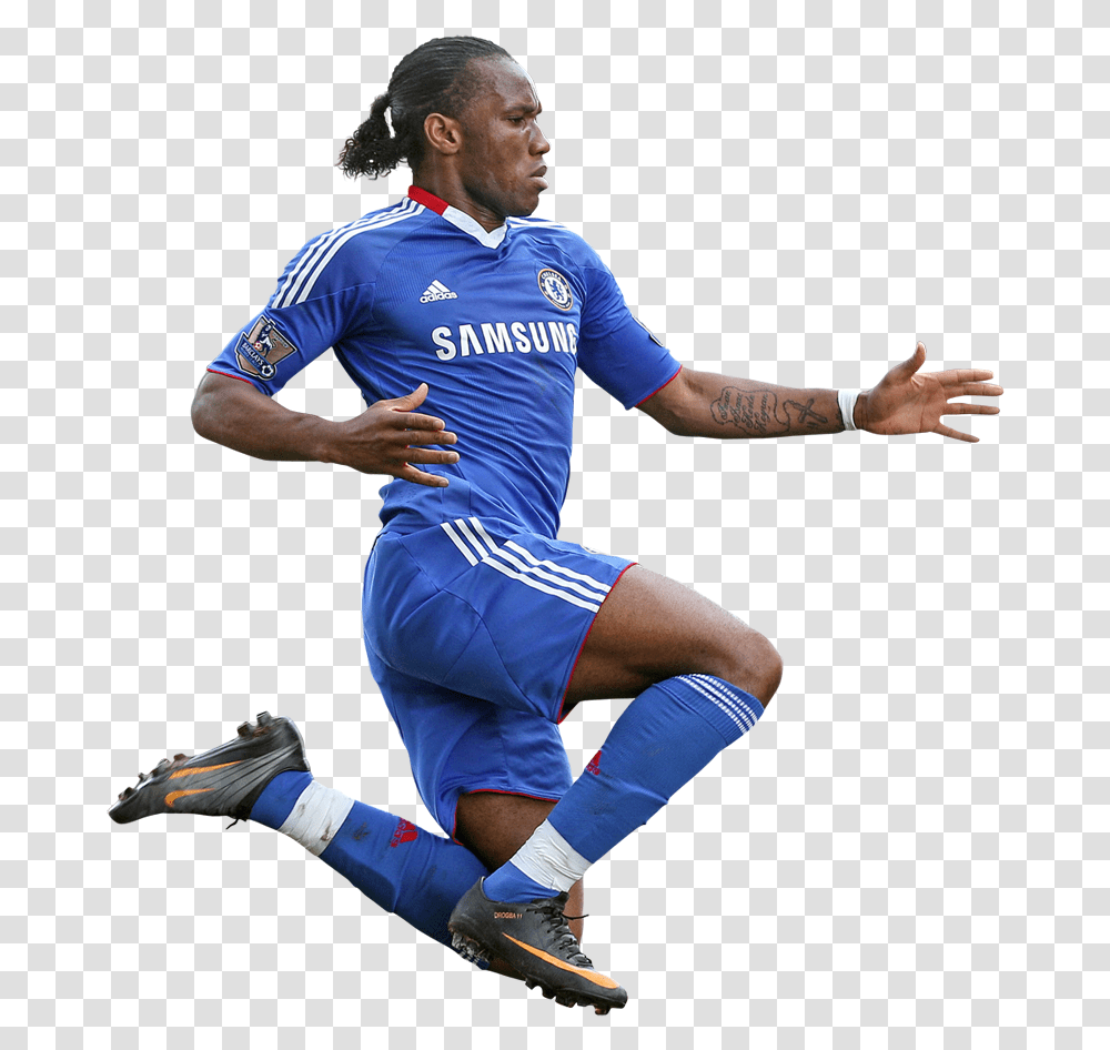 Didier Drogba Zone Soccer Player Fifa 20 Drogba Rating, Person, Shoe, People Transparent Png