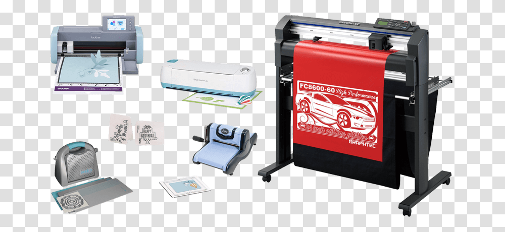 Die Cut Machines For Cutting Vinyl Paper And Fabric Graphtec Cutting Plotter Fc 8600, Printer, Label, Mailbox Transparent Png